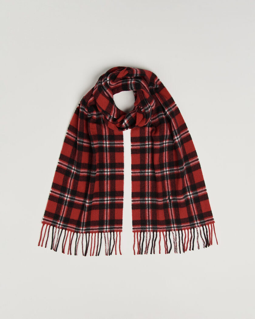 Polo Ralph Lauren Classic Wool Scarf Red/Black – Multi-colour