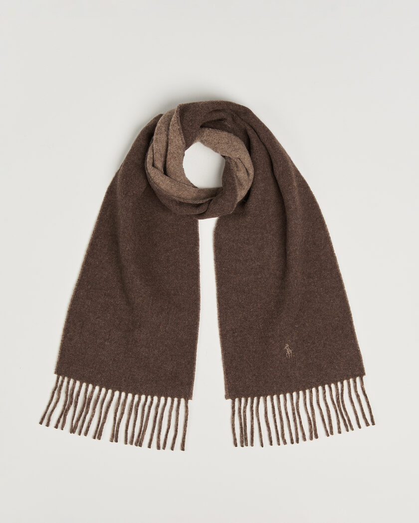 Polo Ralph Lauren Reversible Wool Scarf Nutmeg/Brown – Brown