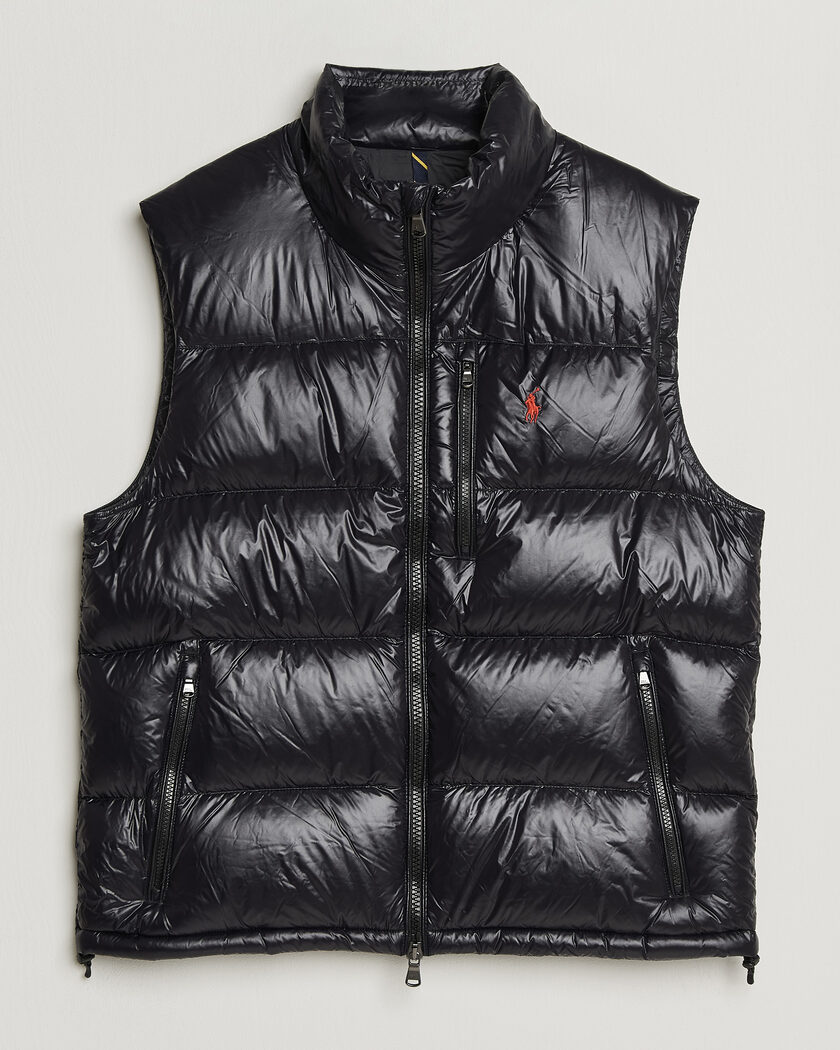 Polo Ralph Lauren Gorham Down Vest Polo Black Glossy – Black