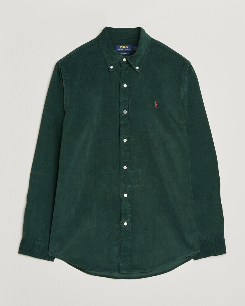 Polo Ralph Lauren Custom Fit BD Corduroy Shirt Moss Agate – Green