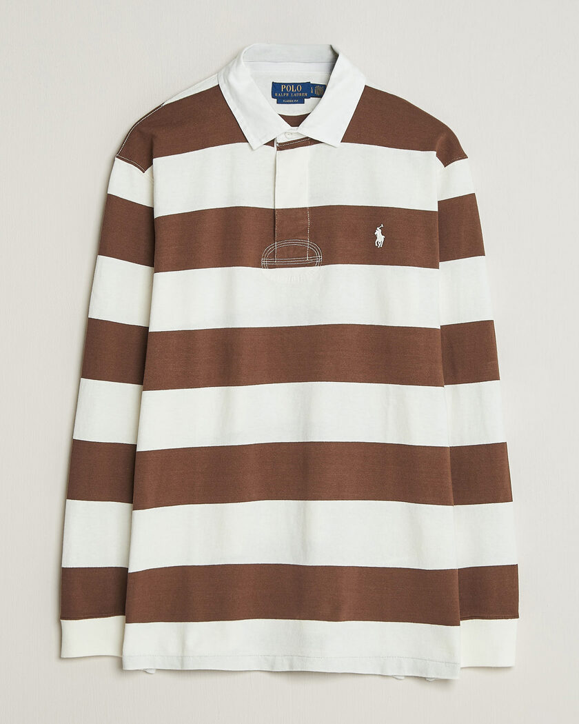 Polo Ralph Lauren Striped Jersey Rugger Cream/Brown – Multi-colour