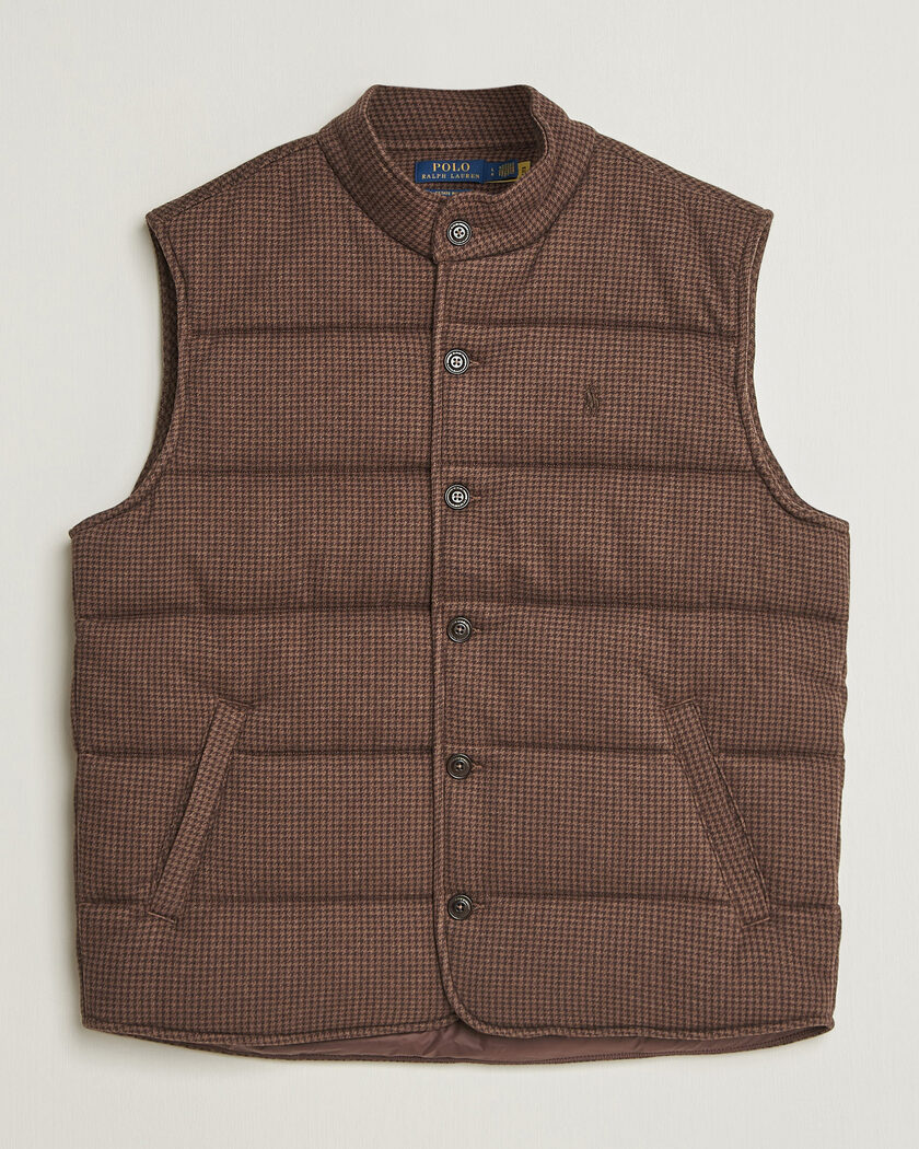 Polo Ralph Lauren Double Knitted Jaquard Vest Nutmeg Brown – Brown