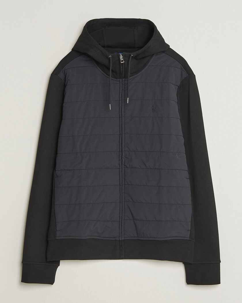 Polo Ralph Lauren Double Knitted Jaquard Full Zip Hoodie Polo Black – Black
