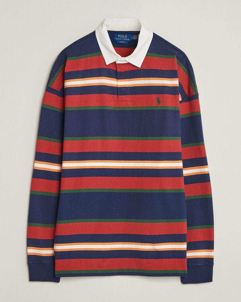 Polo Ralph Lauren Knitted Rugby Pullover Newport Navy Multi – Multi-colour