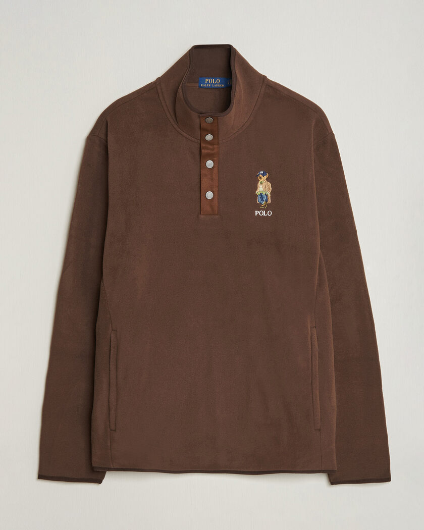 Polo Ralph Lauren Fleece Pullover Sweatshirt Luggage Brown – Brown