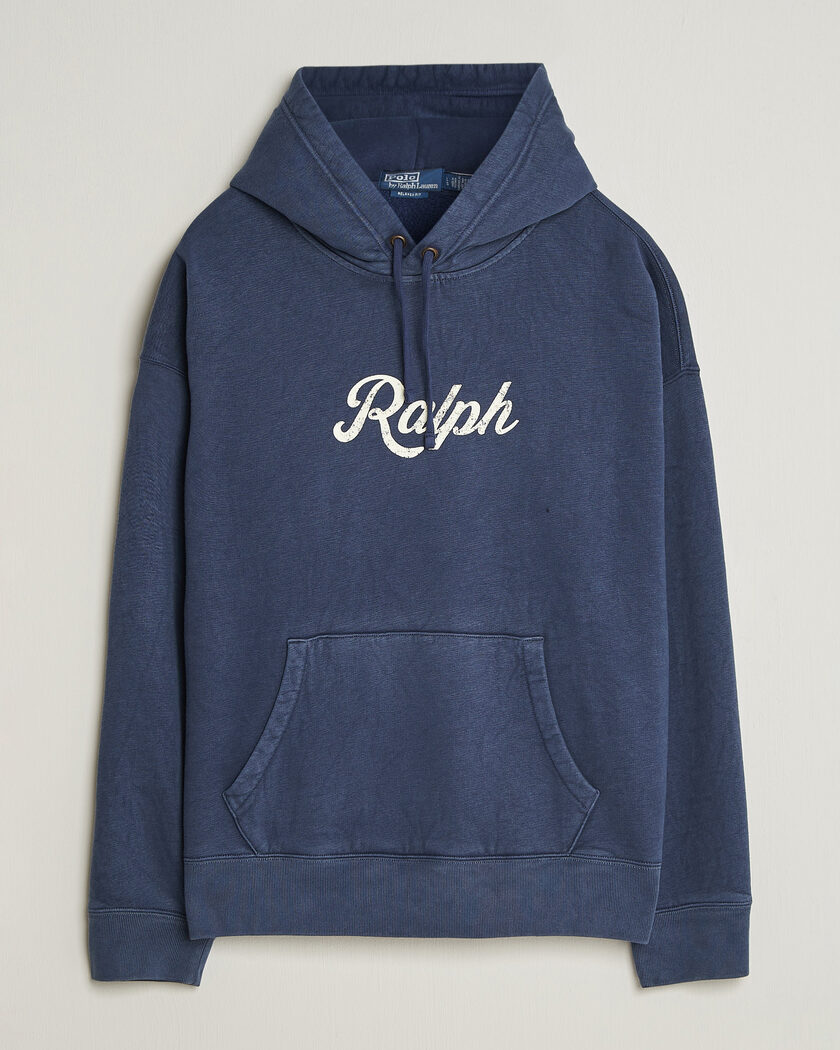 Polo Ralph Lauren Vintage Fleece Logo Hoodie Dark Cobalt – Blue
