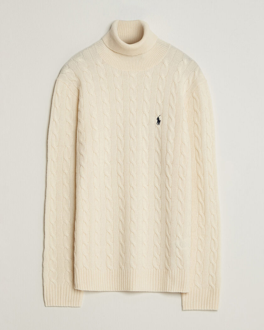 Polo Ralph Lauren Wool/Cashmere Rollneck Andover Cream – White