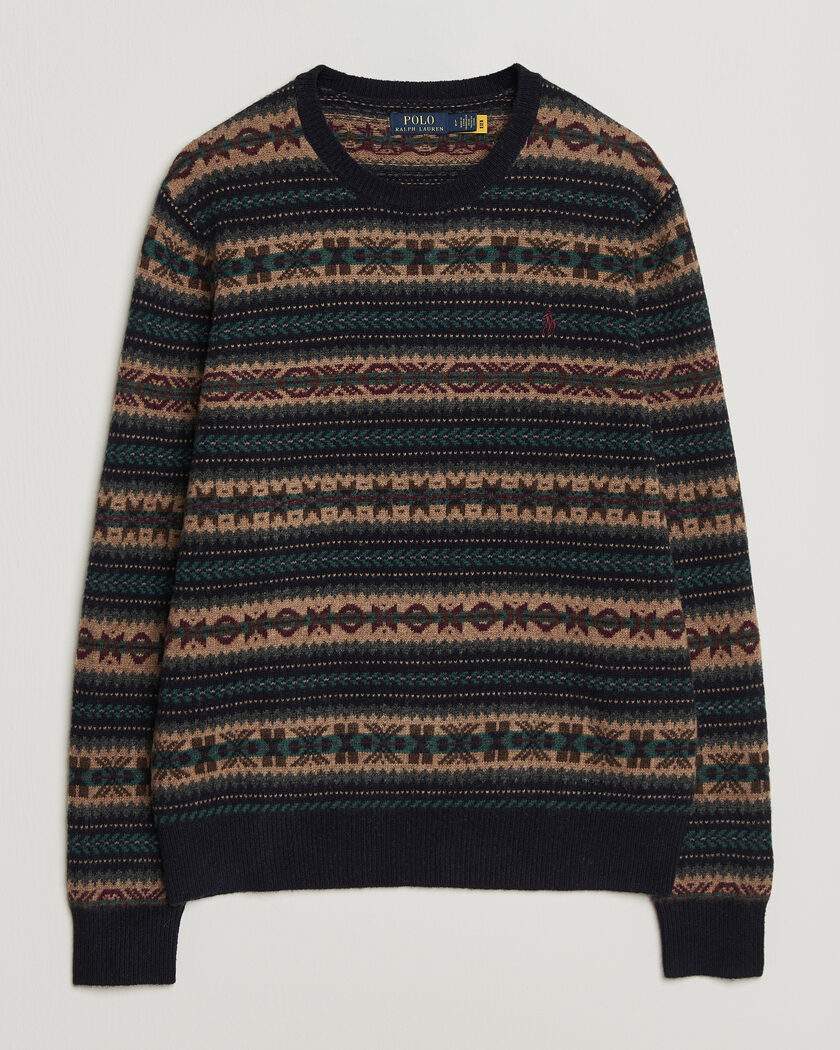 Polo Ralph Lauren Fair Isle Wool Sweater Navy Combo – Blue
