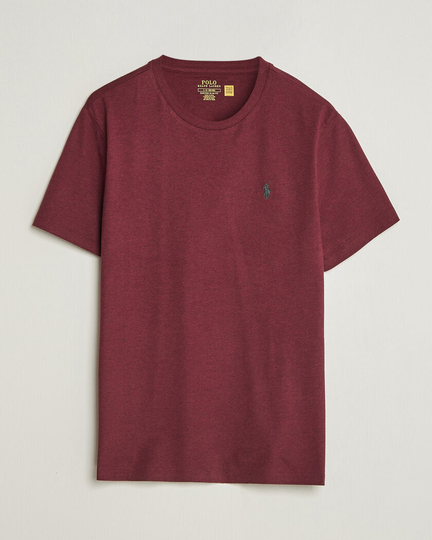 Polo Ralph Lauren Custom Slim Fit T-shirt Spring Wine Heather – Red