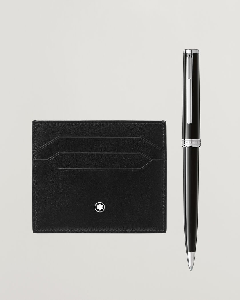 Montblanc SET BP PIX Black + MST Card Holder 6C Bk – Black