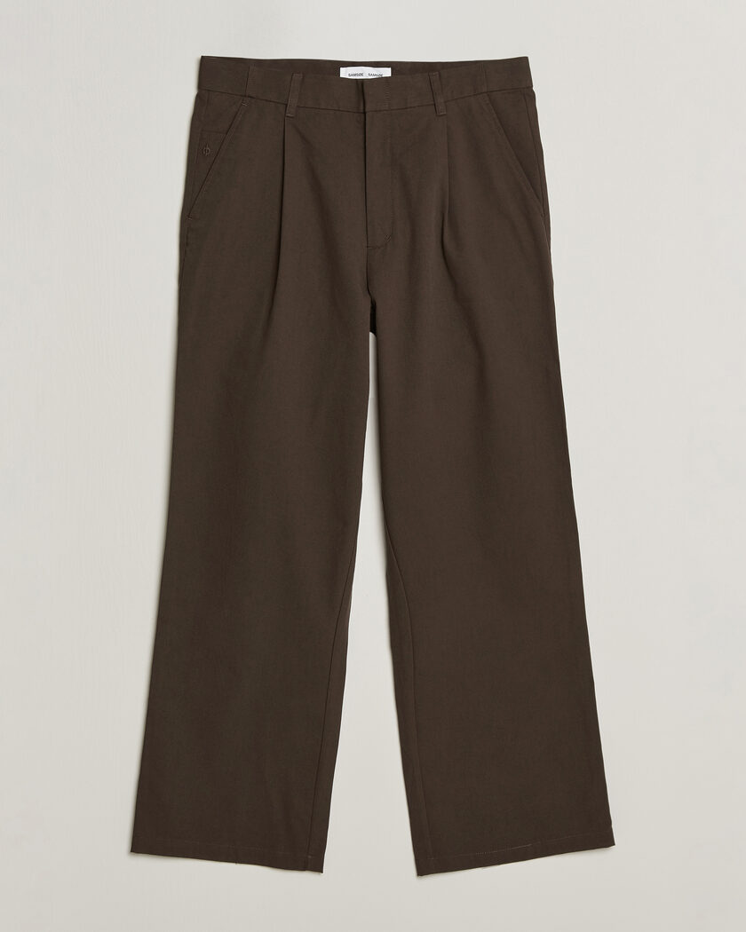 Samsøe Samsøe Valentin Pleated Trousers Delicioso – Brown