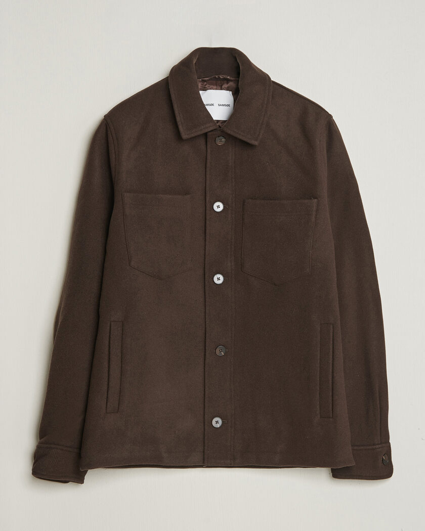Samsøe Samsøe Pally Padded Shirt Jacket Delicioso – Brown