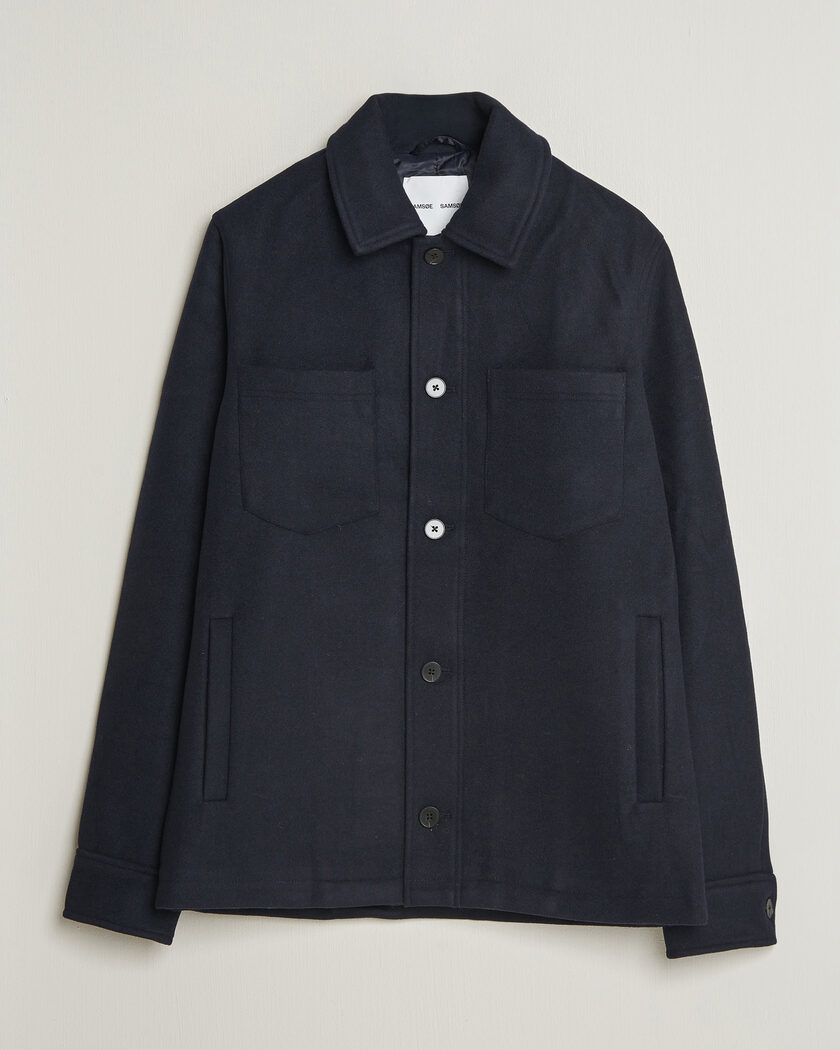 Samsøe Samsøe Pally Padded Shirt Jacket Salute Navy – Blue