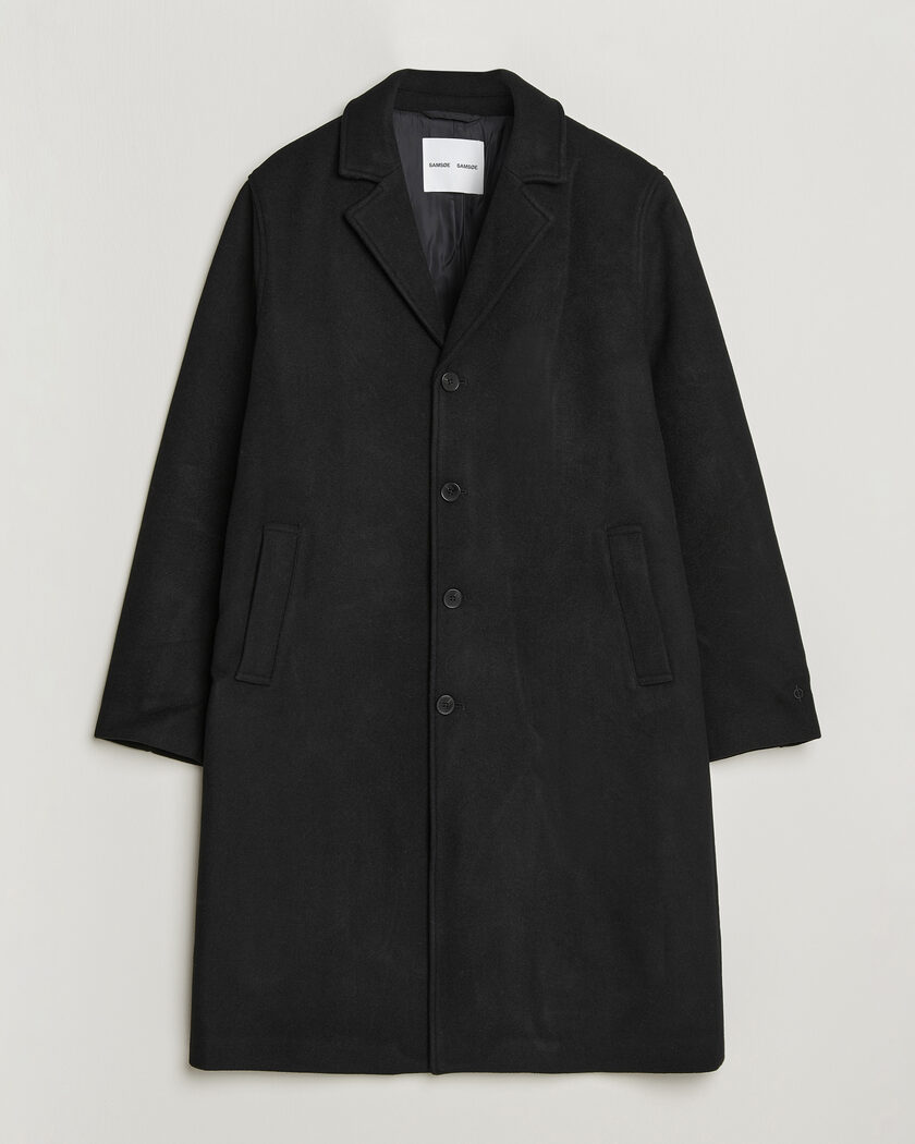 Samsøe Samsøe Falco Wool Coat Black – Black