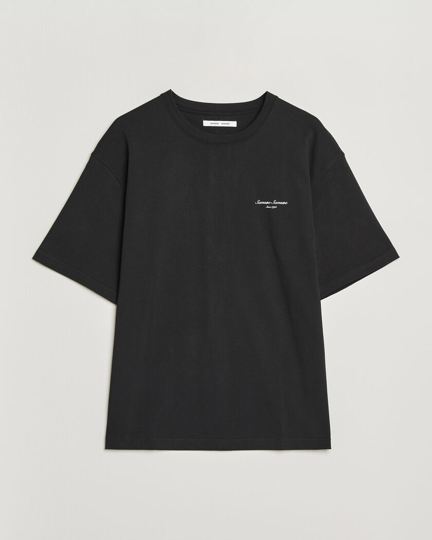 Samsøe Samsøe Uni Printed Crew Neck T-Shirt Black Building – Black