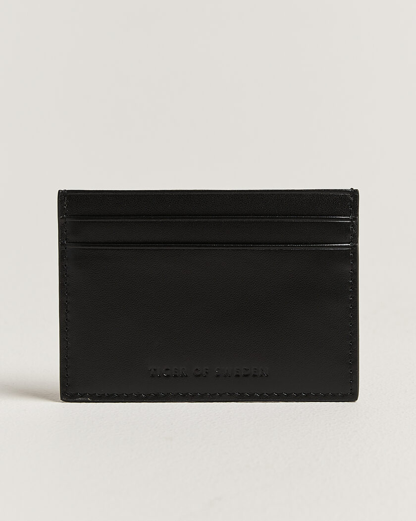 Tiger of Sweden Wake Leather Card Holder Black – Black