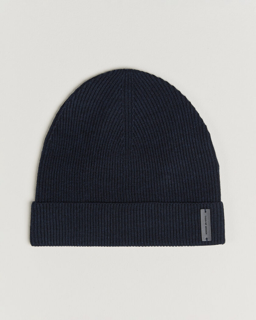 Tiger of Sweden Caldu Wool Beanie Light Ink – Blue