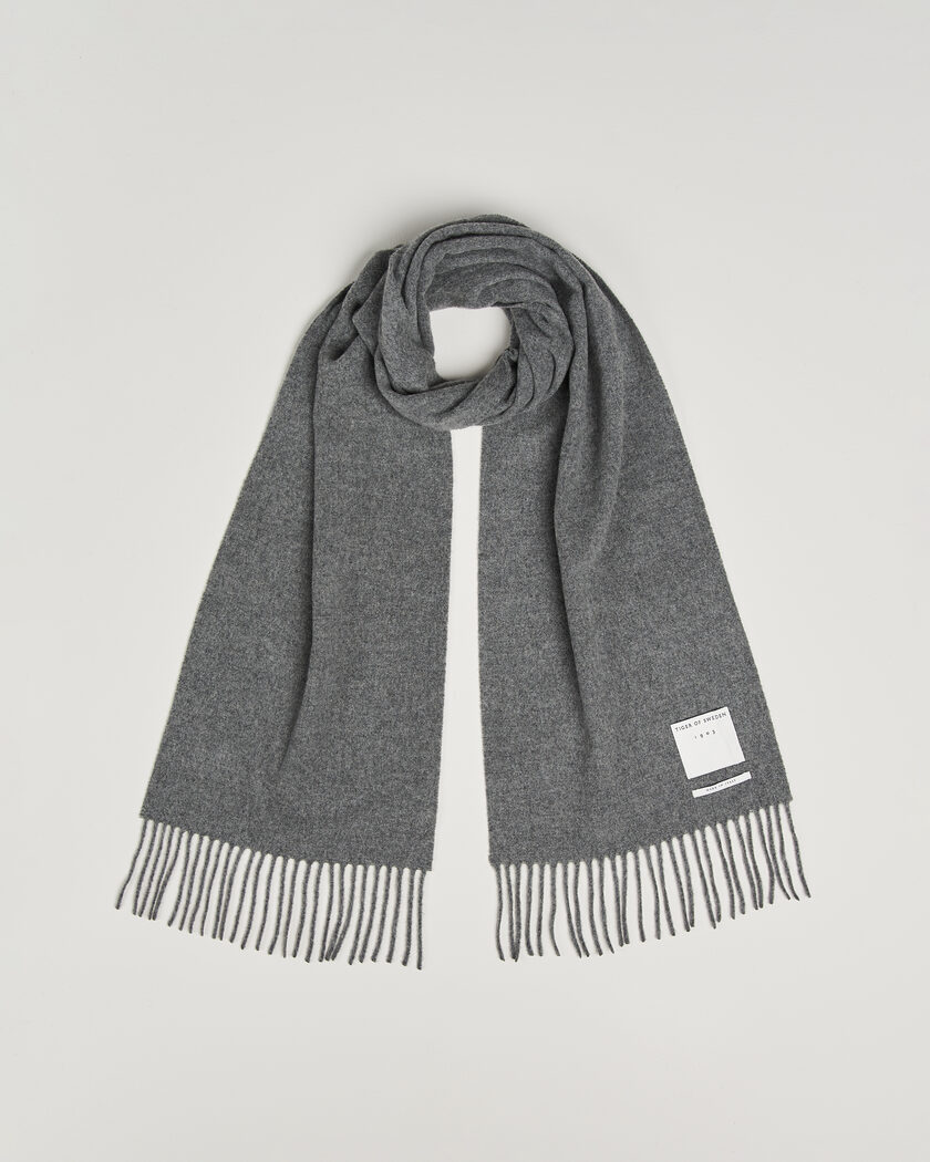 Tiger of Sweden Sylan Wool Scarf Charcoal – Grey