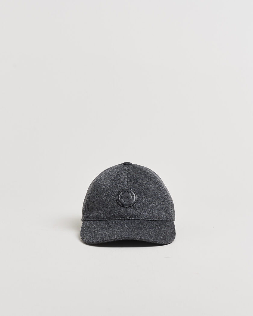 Tiger of Sweden Hent Wool/Cashmere Cap Dark Grey Melange – Grey