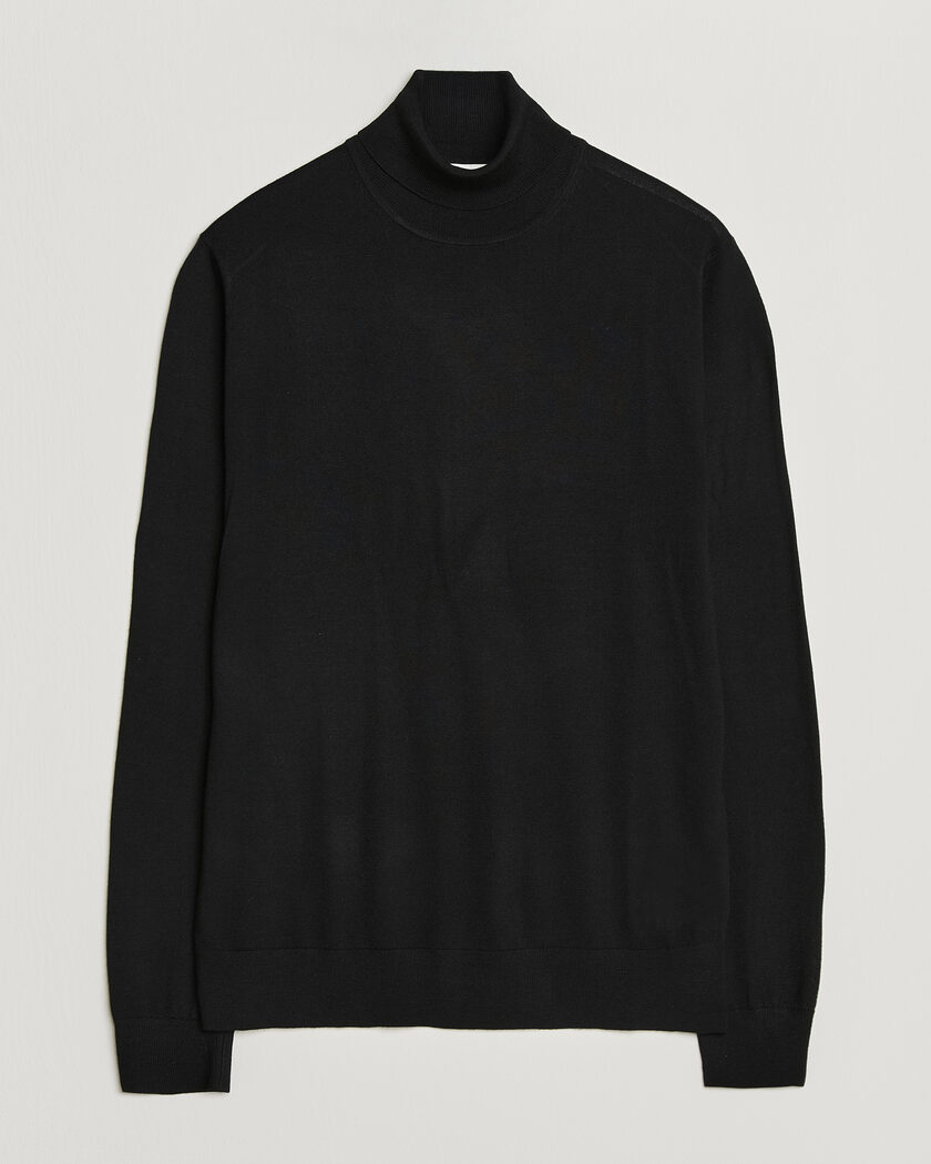 Tiger of Sweden Nevile Extra Fine Merino Polo Black – Black