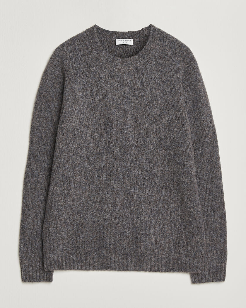 Tiger of Sweden Adryan Yak/Alpaca Knitted Sweater Grey Melange – Grey