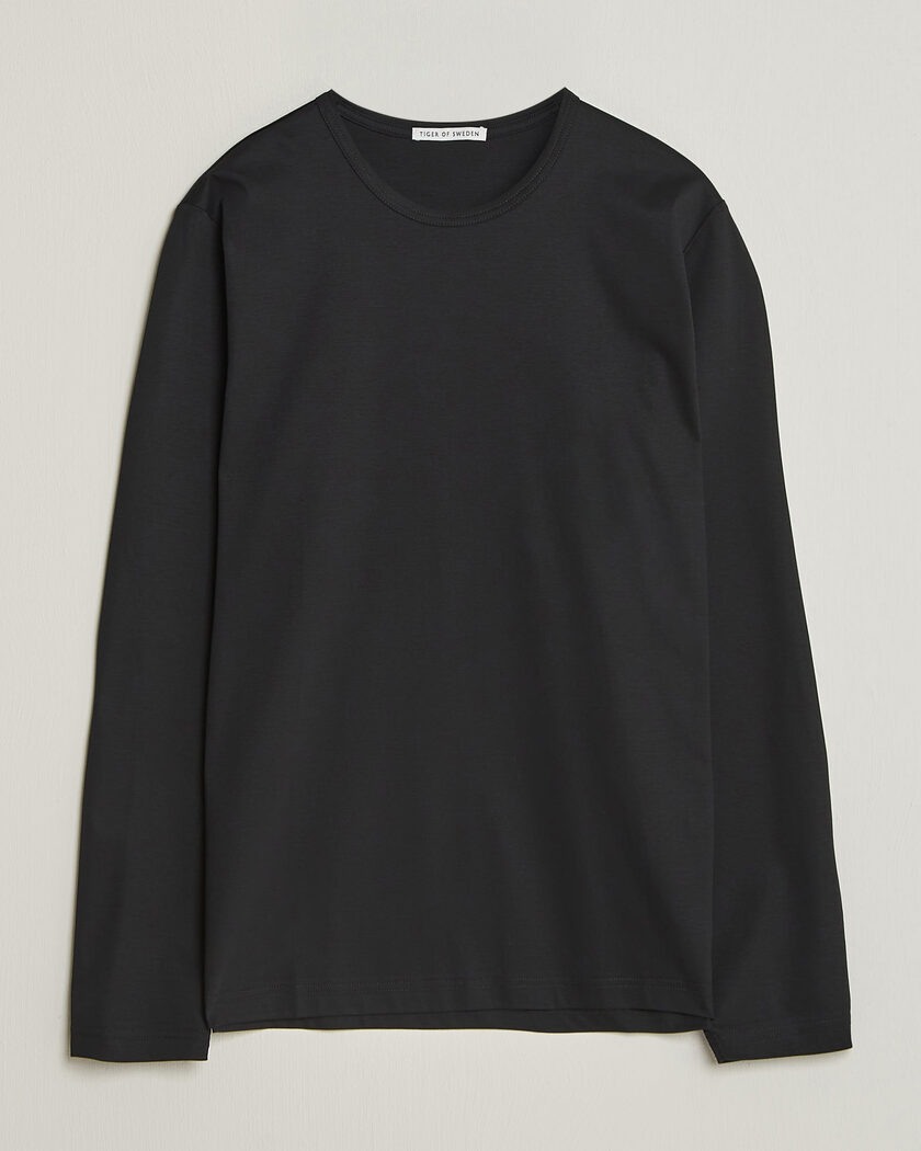 CDLP Wool Long Sleeve T-Shirt Black at CareOfCarl.com