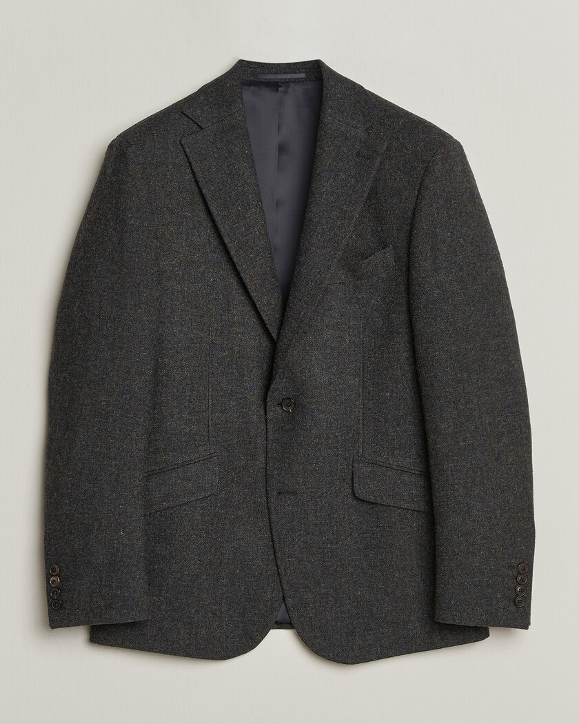 Walker Slater Edward Shetland Wool Donegal Blazer Navy – Blue