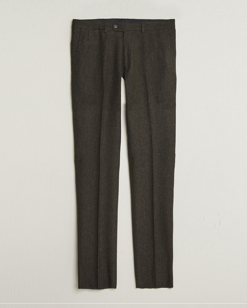 Walker Slater Edward Shetland Wool Donegal Trousers Brown – Brown