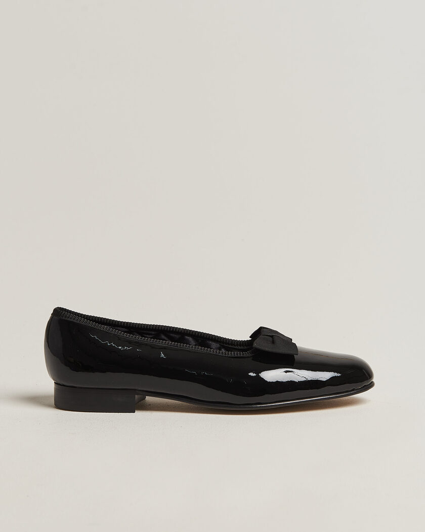 Bowhill & Elliott Patent Opera Pump Black – Black