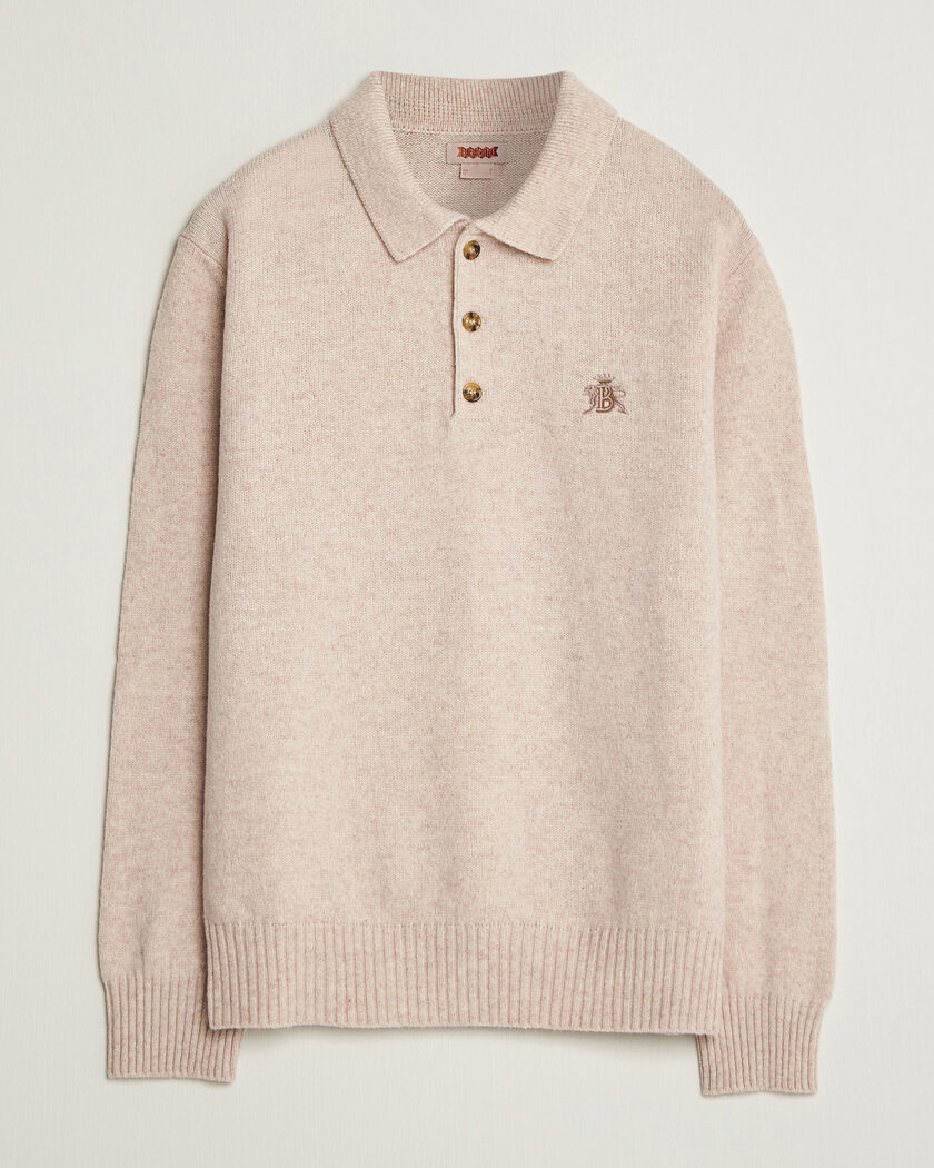 Baracuta Shetland Polo Antique White – White