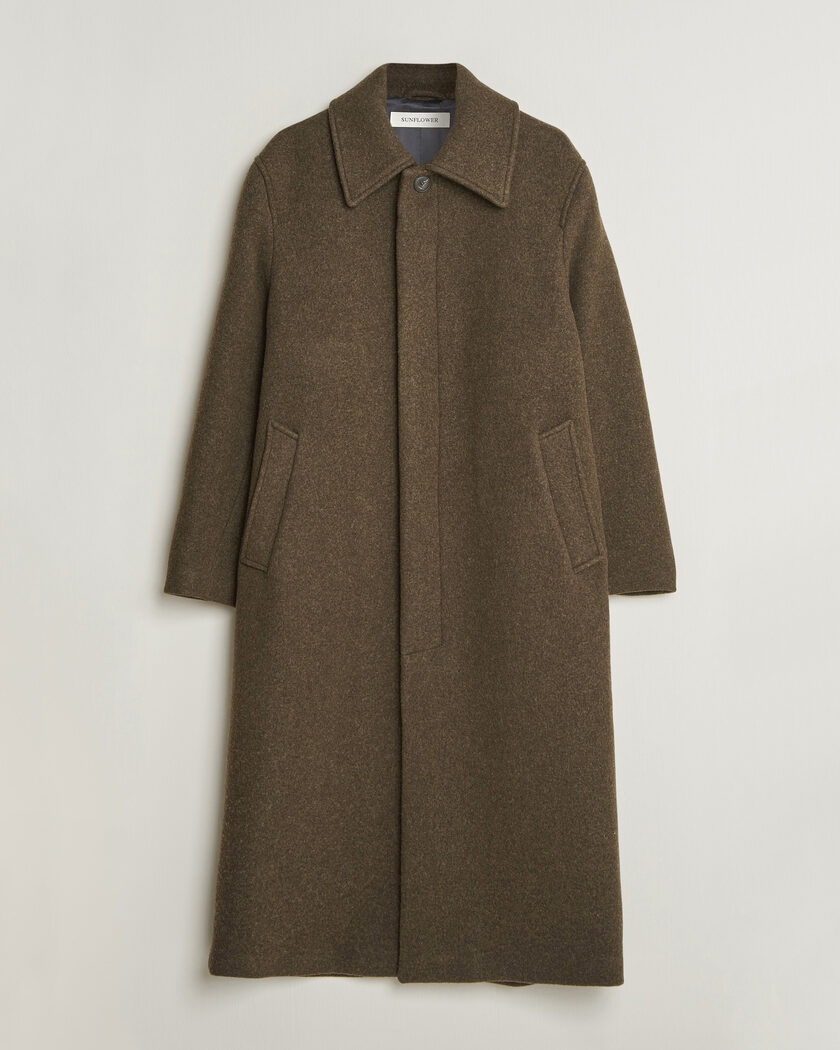Sunflower Wool Blend Winter Coat Green Moss – Green