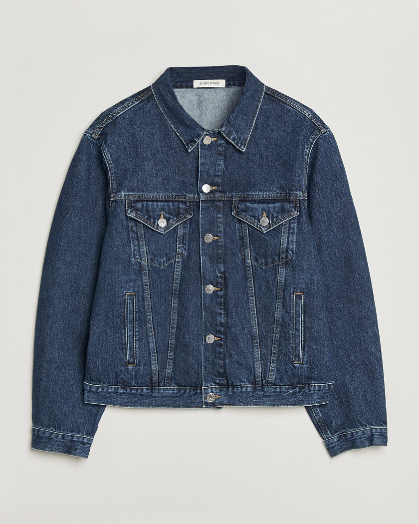 Sunflower Trucker Denim Jacket Blue Wash – Blue