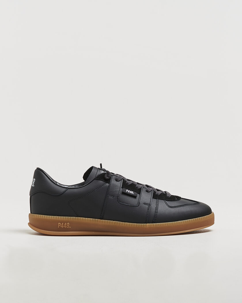 P448 Monza Leather/Suede Sneaker Black – Black