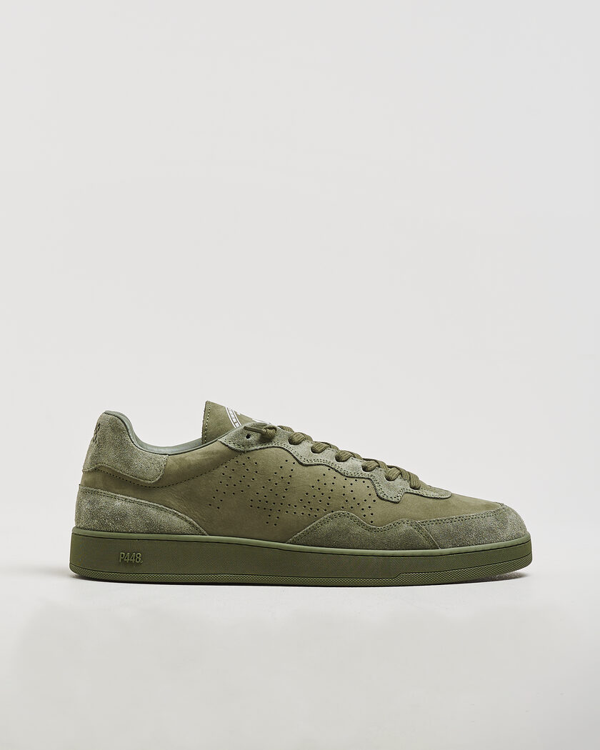P448 Vert Leather Sneaker Army Green – Green