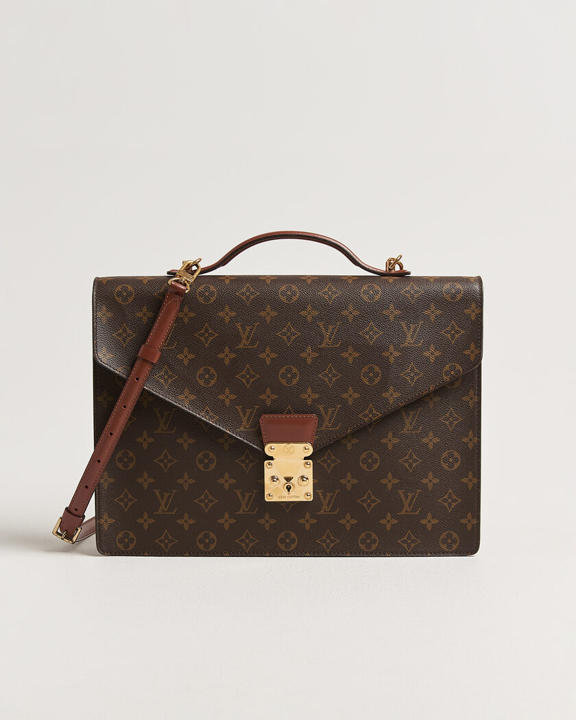 Louis Vuitton Pre-Owned Porte Document Bandouliére Monogram – Brown