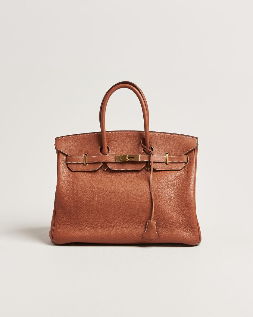 Hermès Pre-Owned Birkin 35 Togo Leather Cognac Brown – Brown