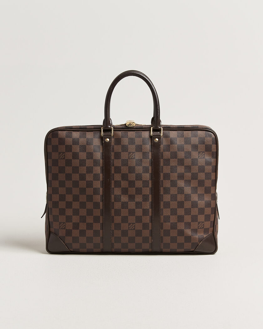 Louis Vuitton Pre-Owned Porte Documents Voyage Damier Ebene – Brown