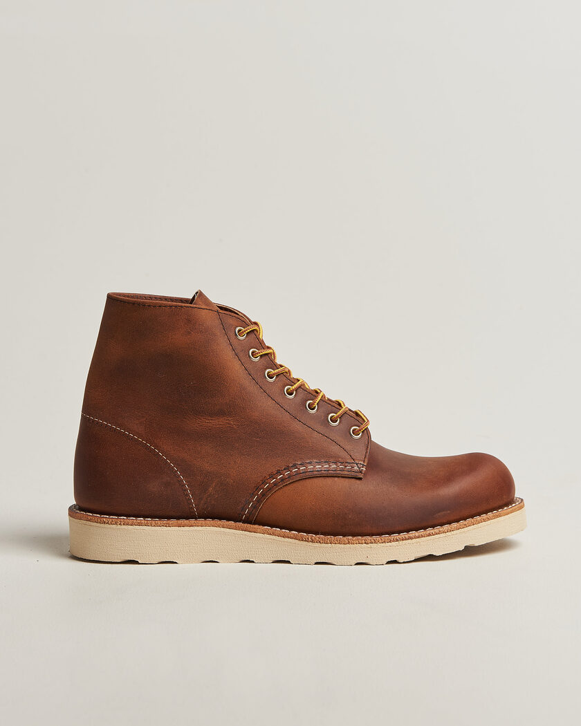 Red Wing Shoes Round Toe Boot Copper Rough/Though Leather – Brown