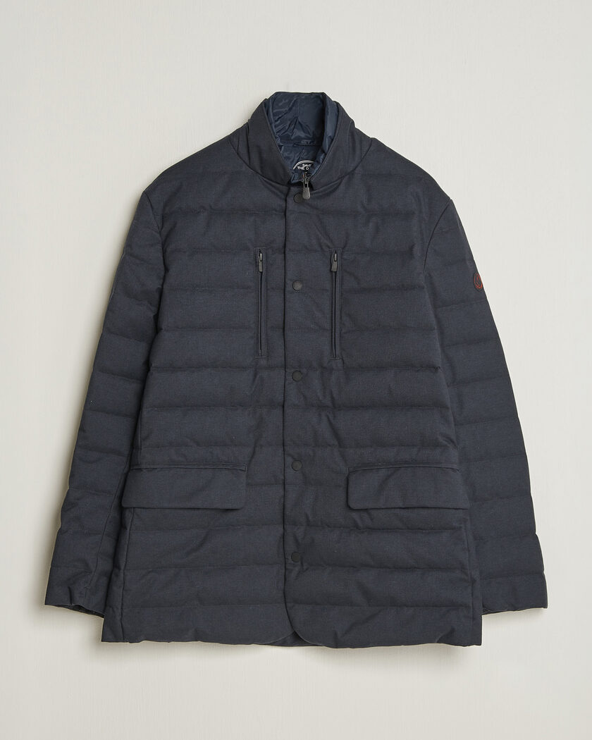 Save The Duck Felipe Padded Flannel Jacket Navy Blue – Blue