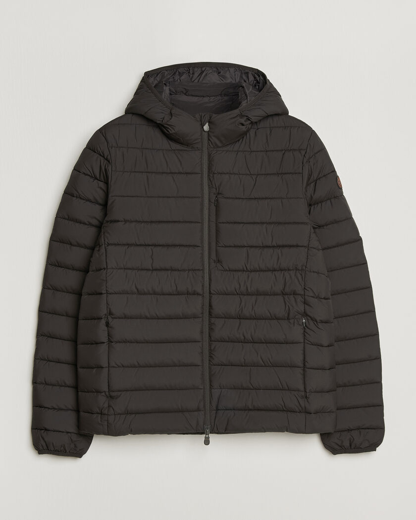 Save The Duck Juncus Matt Lightweight Hood Jacket Brown Black – Brown