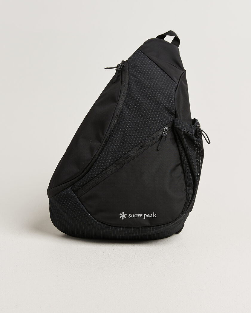 Snow Peak Grid Sling Bag Black – Black