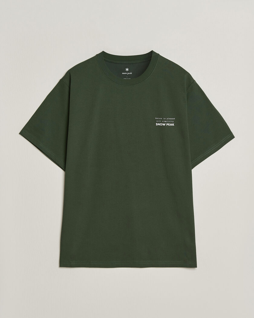 Snow Peak Elemental Balance T-Shirt Dark Green – Green