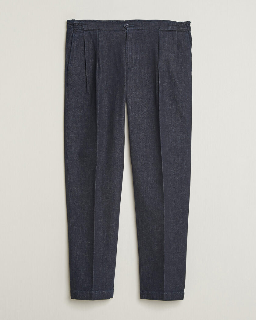 Briglia 1949 Portobello Loose Fit Denim Trousers Dark Blue – Blue
