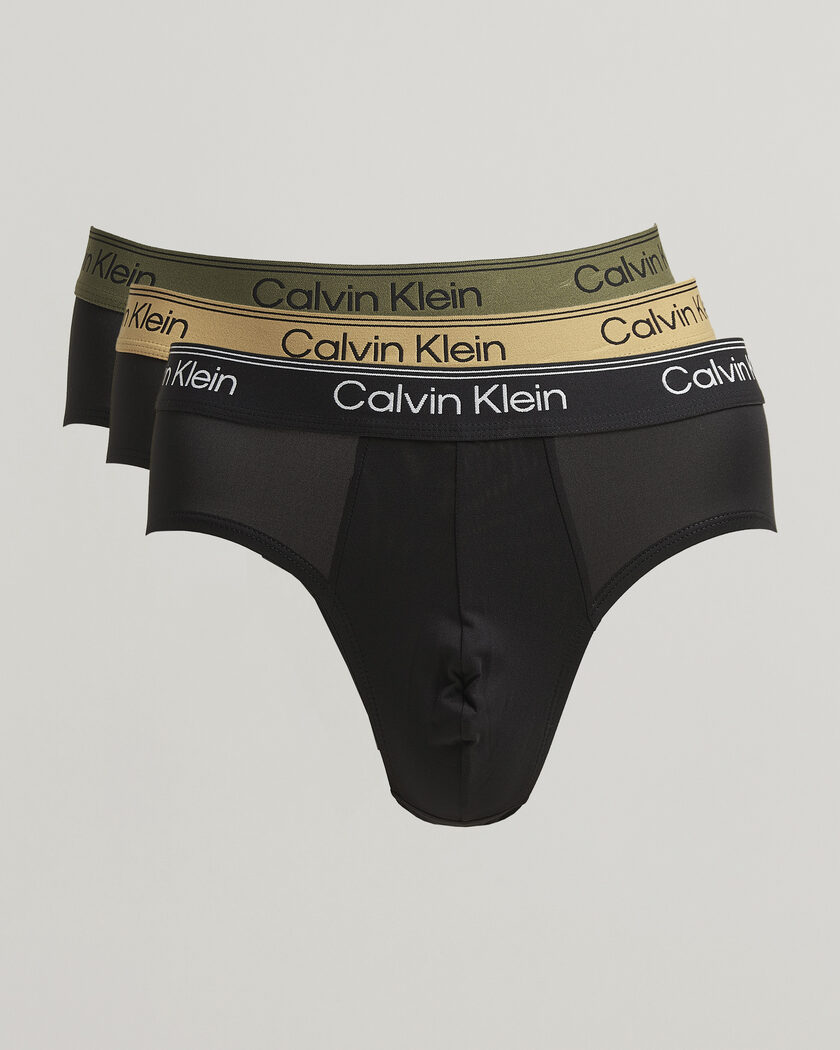 Calvin Klein 3-Pack Micro Stretch Hip Brief Black – Black