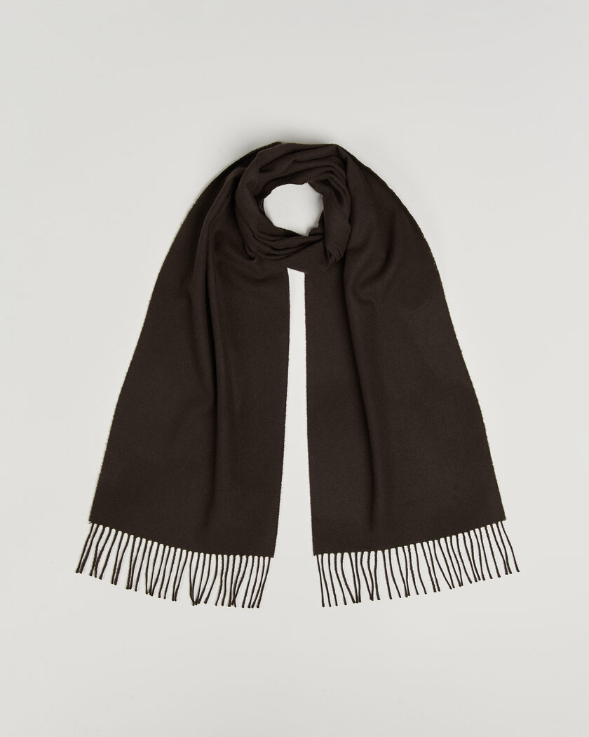Gant Wool Scarf Shadow Brown – Brown