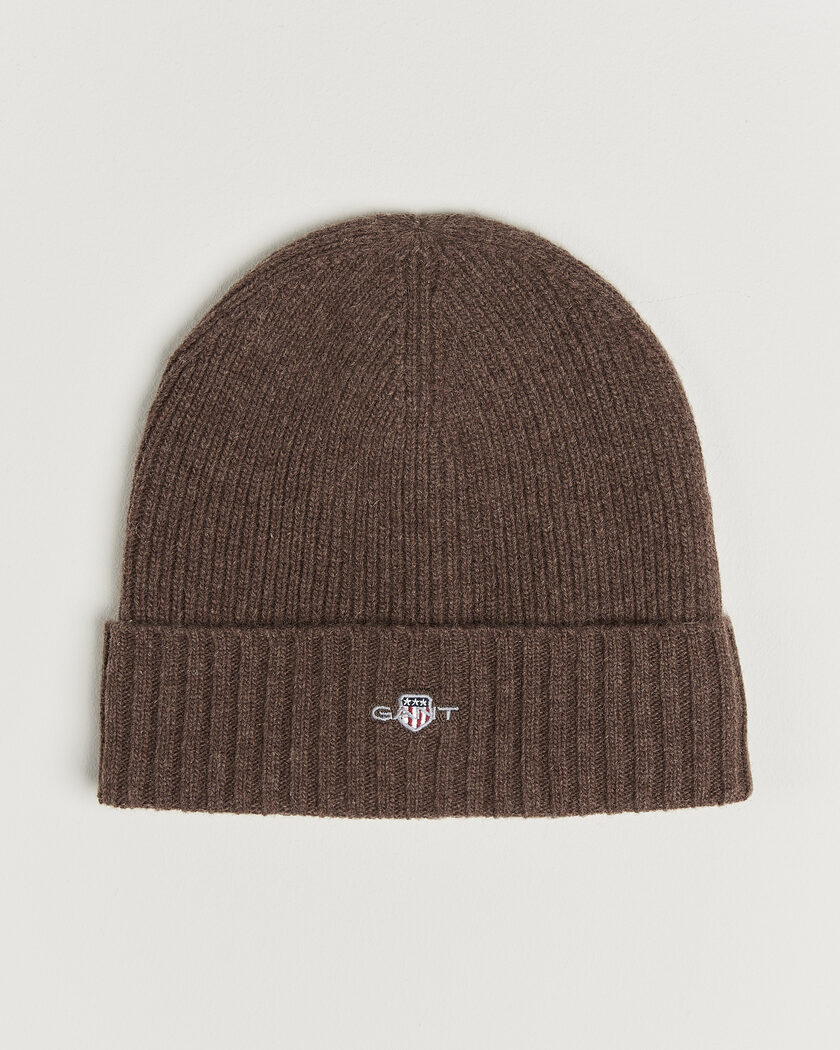 Gant Wool Beanie Shadow Brown – Brown