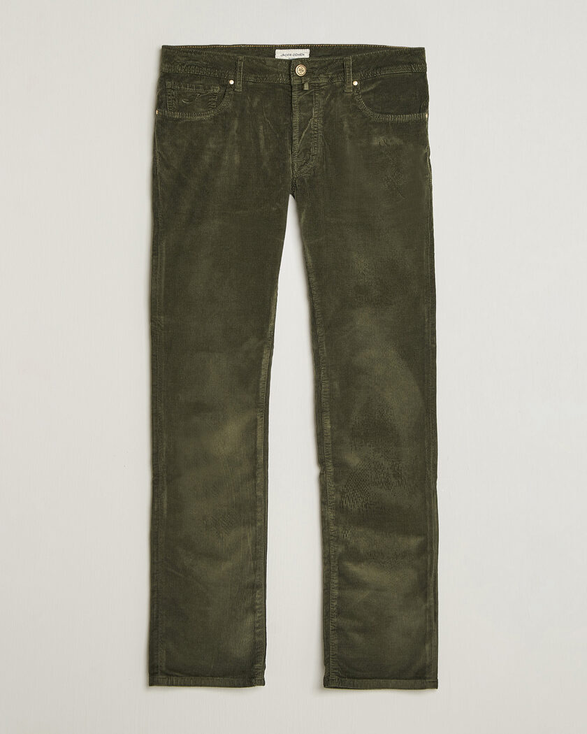 Jacob Cohën Bard 5-Pocket Medium Corduroy Trousers Green – Green