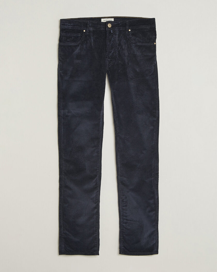 Jacob Cohën Bard 5-Pocket Medium Corduroy Trousers Navy – Blue
