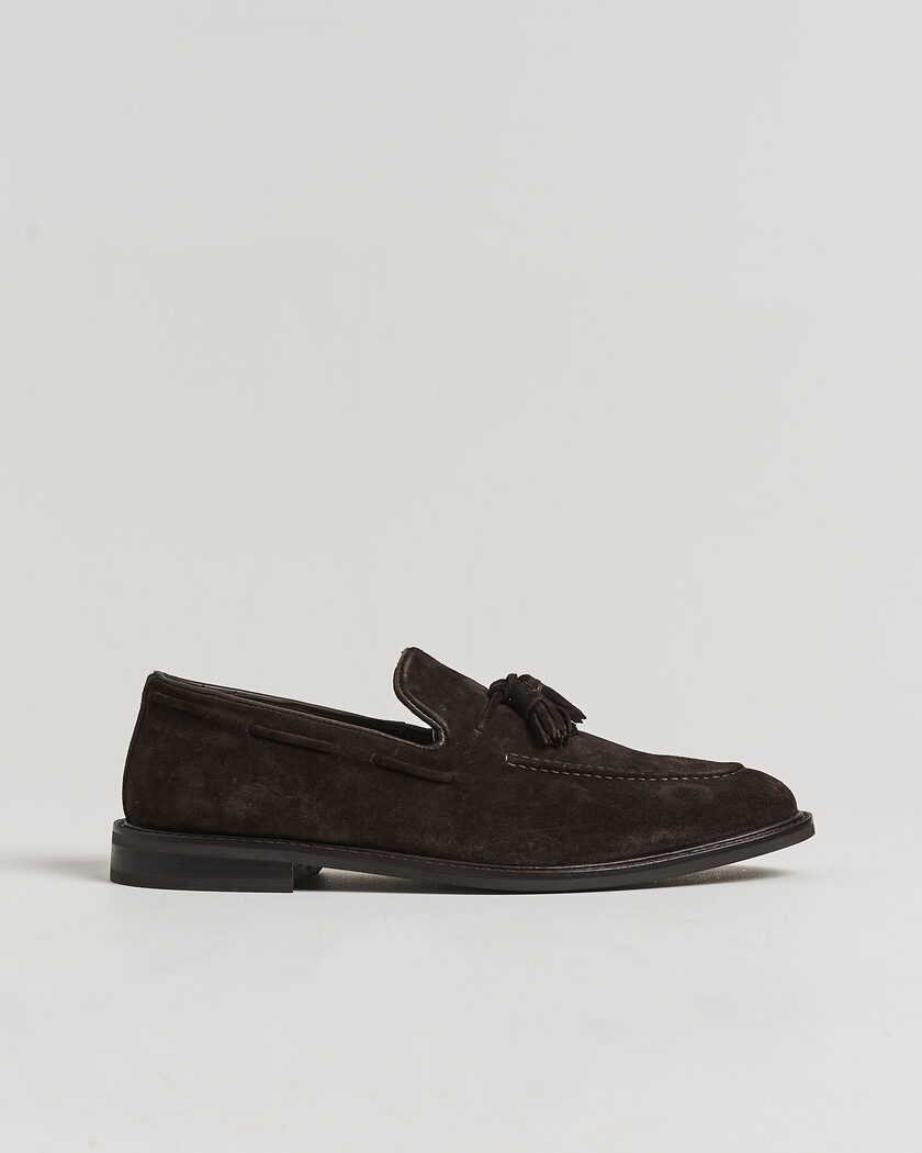 Gant Lozham Suede Tassle Loafer Dark Brown – Brown