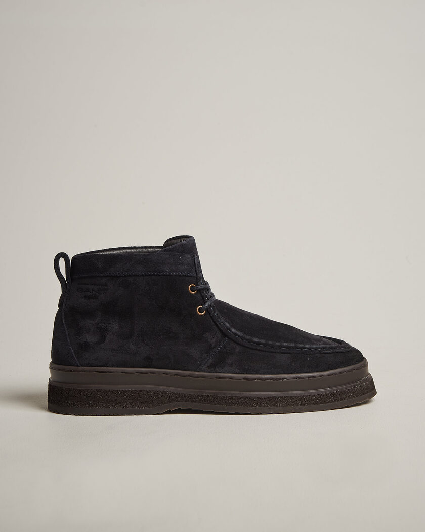 Gant Blistown Shearling Suede Moc Toe Boot Marine – Blue